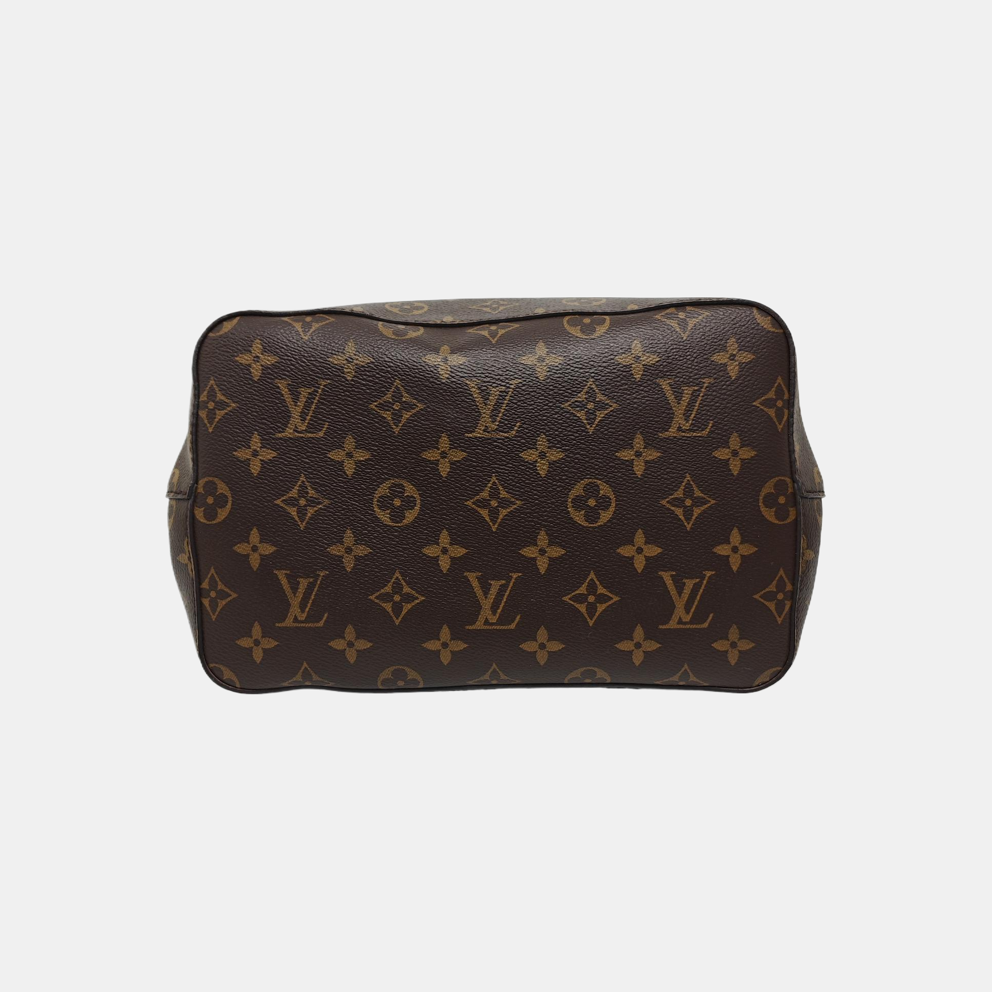 NÉONOÉ MM Monogram Coated Canvas Brown