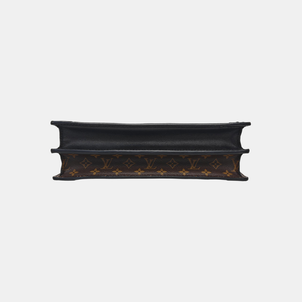 TRUNK Monogram Coated Canvas Brown