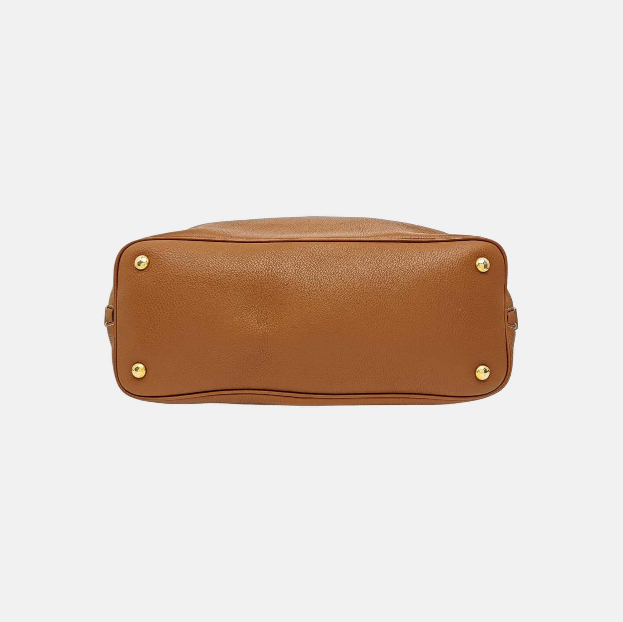 Calfskin Tote Bag Brown