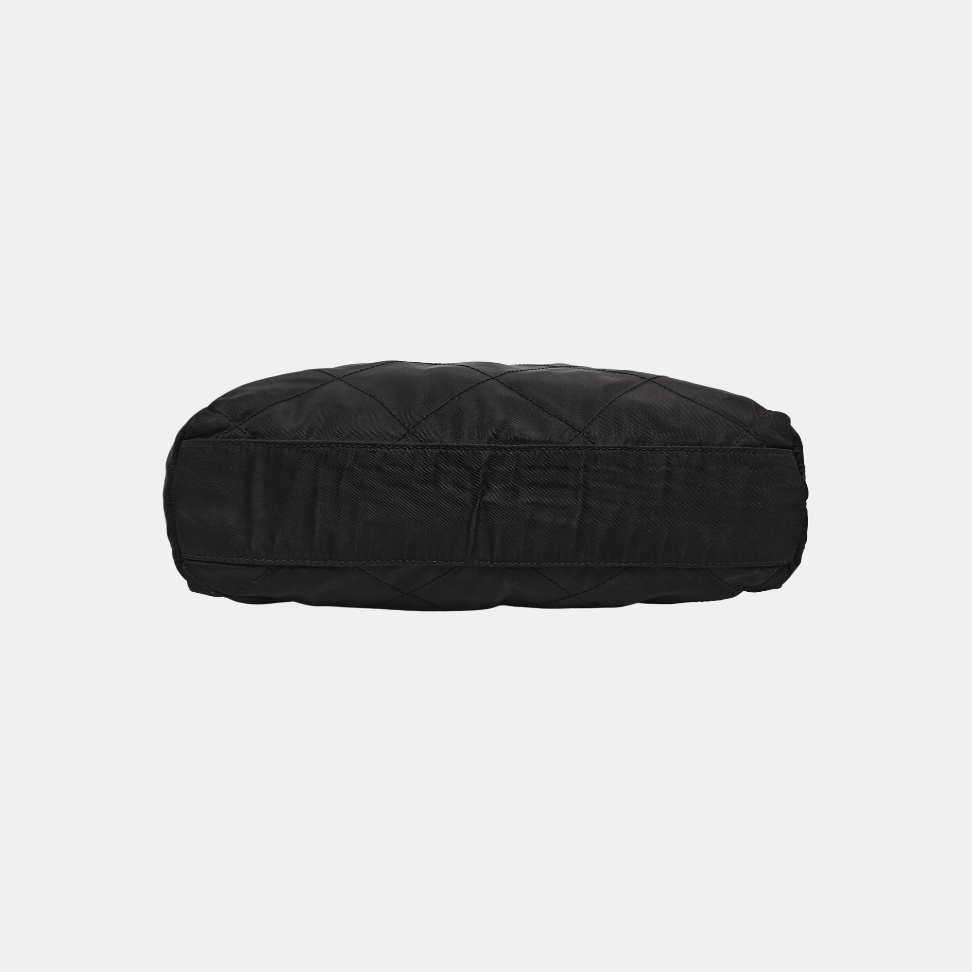 Nylon Quilted Nylon Black