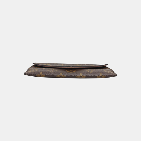 JEANNE Monogram Coated Canvas Brown Wallet