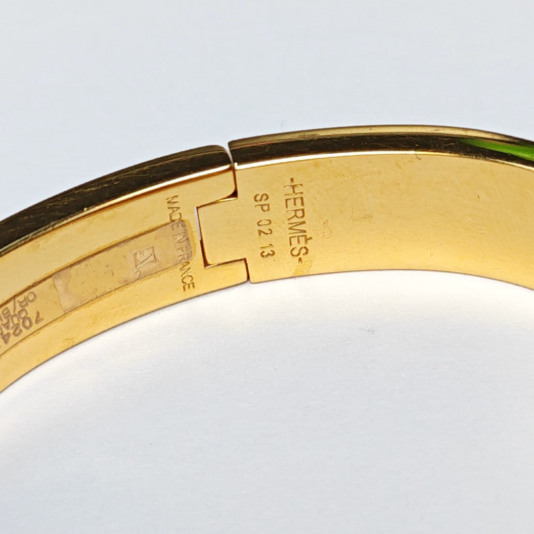 Clic H Metal Gold Bangle