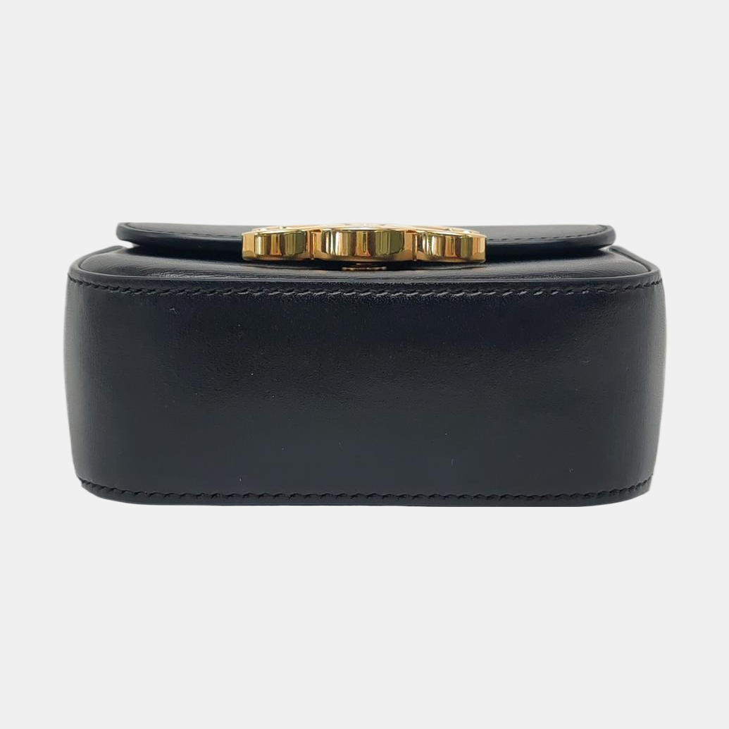 Authenticated pre-owned  TRIOMPHE Mini Calfskin Black - Shoulder Bag at Looply