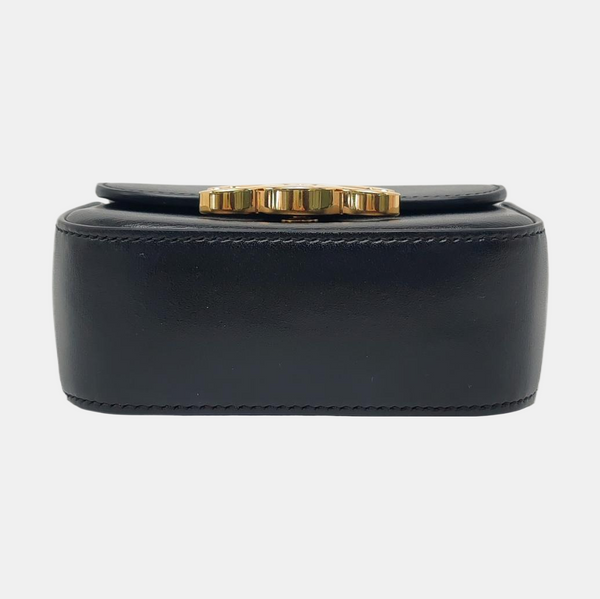 Authenticated pre-owned  TRIOMPHE Mini Calfskin Black - Shoulder Bag at Looply
