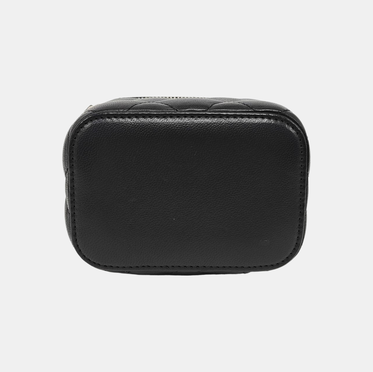 VANITY CASE Mini Quilted Lambskin Black