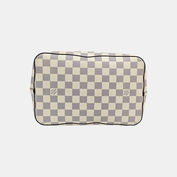 NÉONOÉ MM Damier Azur Coated Canvas White