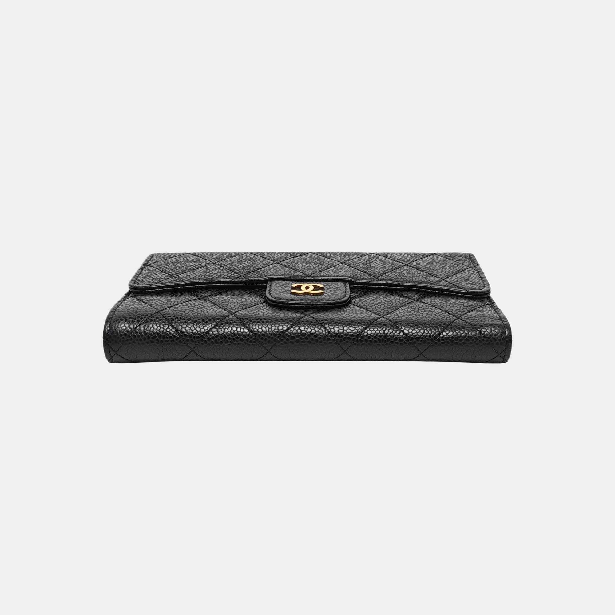Quilted Grained Calfskin Black