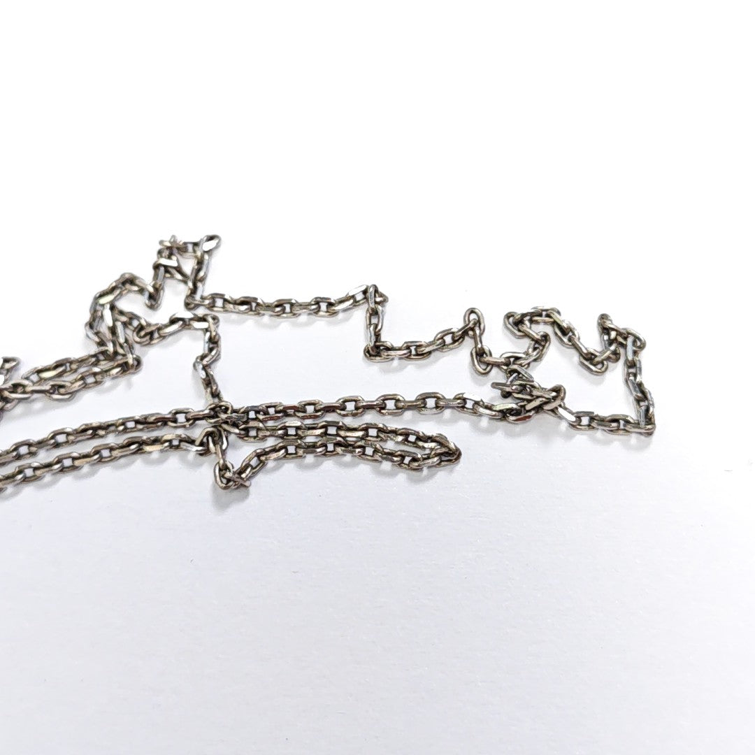 Pop H Metal Silver Necklace
