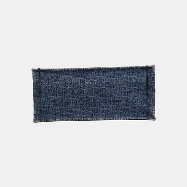 Book Tote Large Oblique Canvas Blue