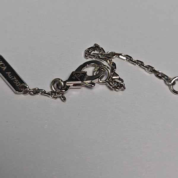 Vintage Alhambra 18k White Gold Purple Necklace