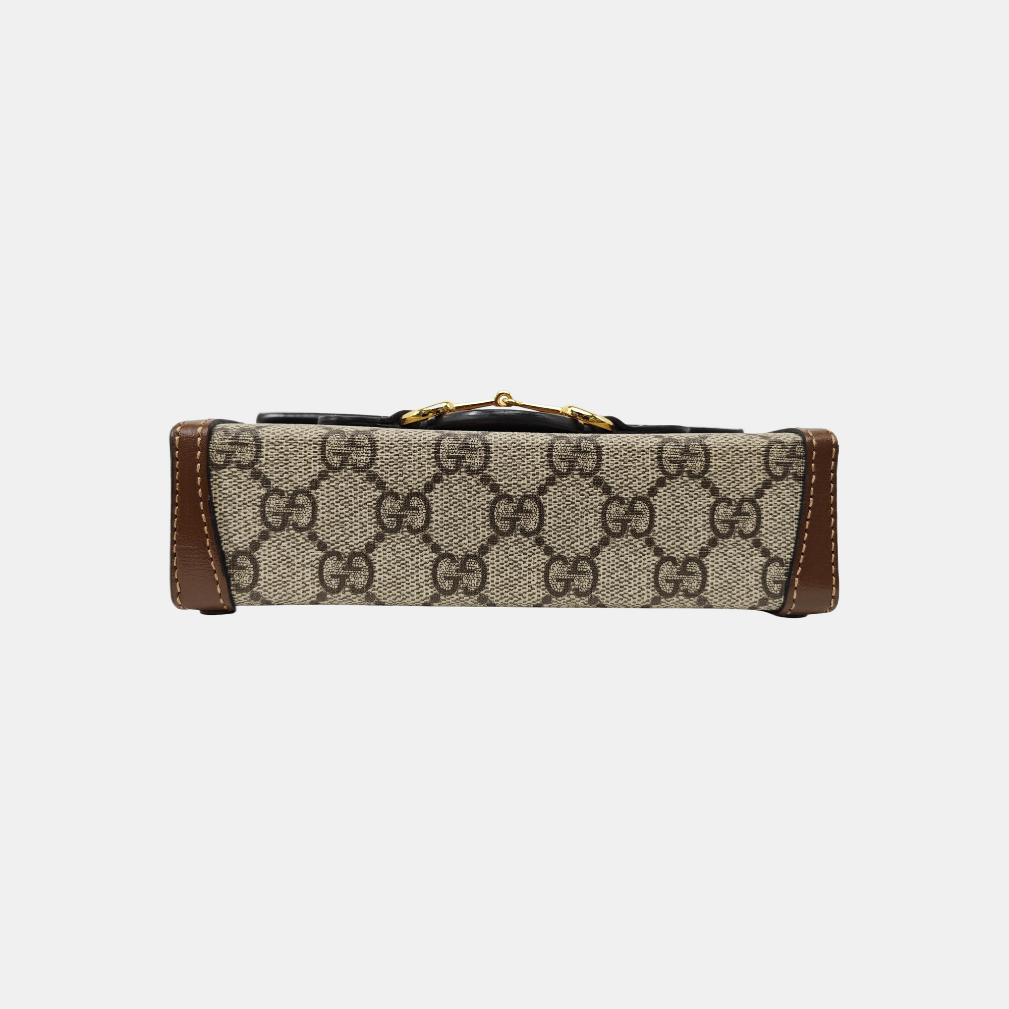 Horsebit 1955 Mini Monogram Coated Canvas Beige