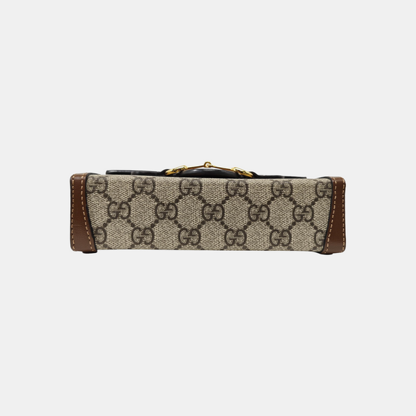 Horsebit 1955 Mini Monogram Coated Canvas Beige