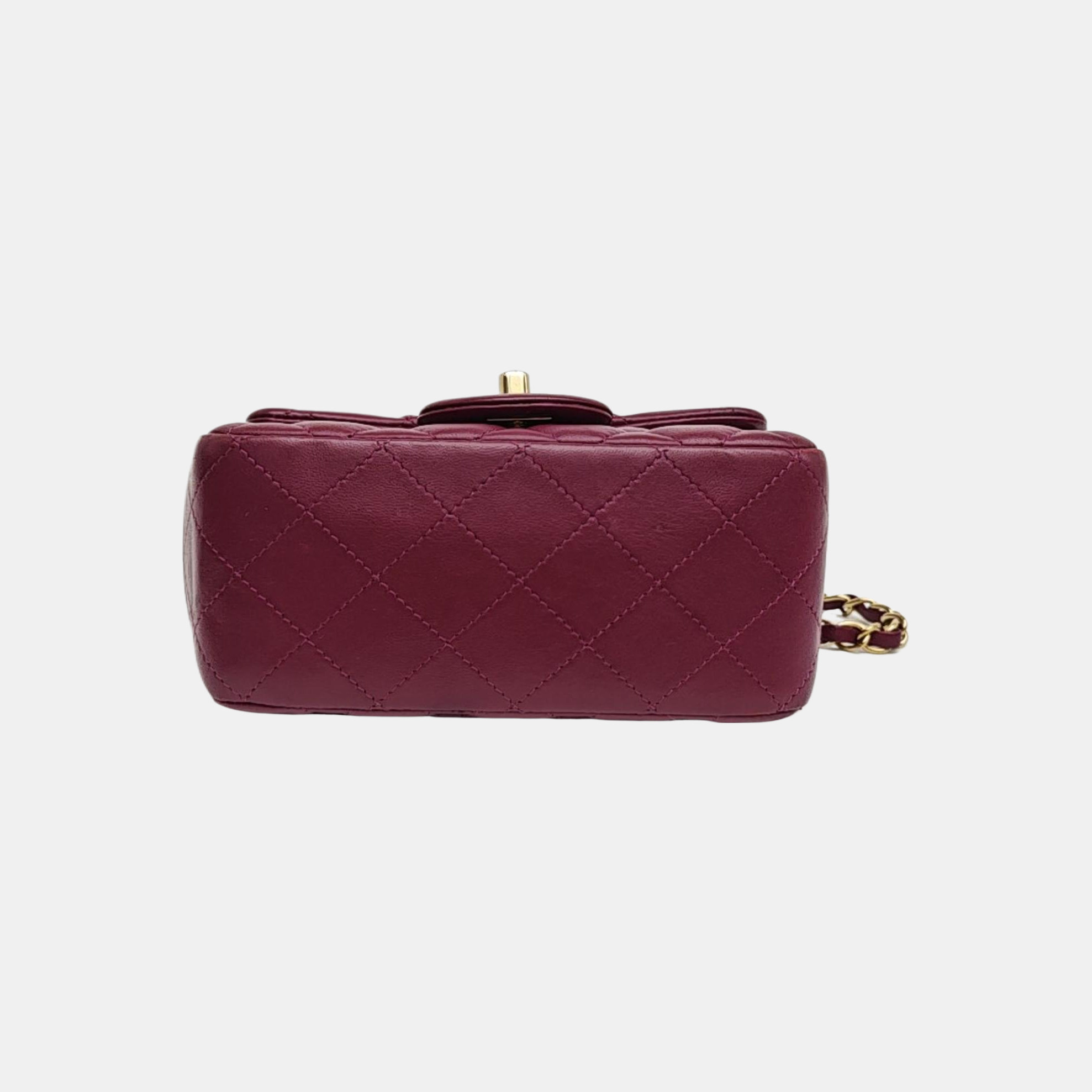 CLASSIC FLAP Mini Quilted Lambskin Purple