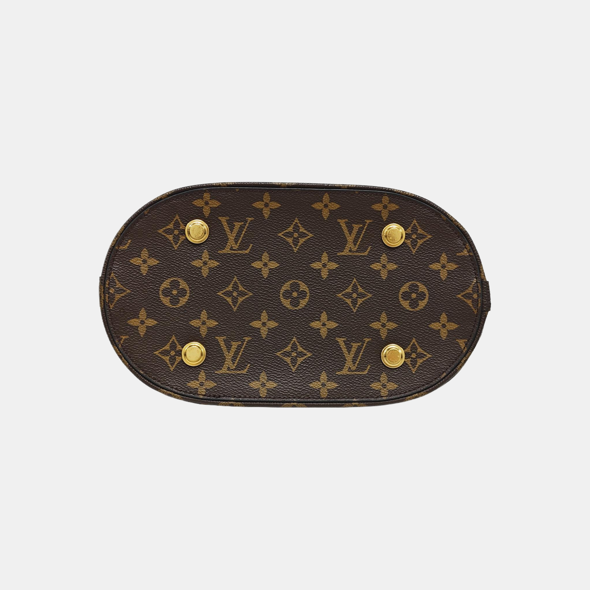 Monogram Coated Canvas Shoulder Bag Brown