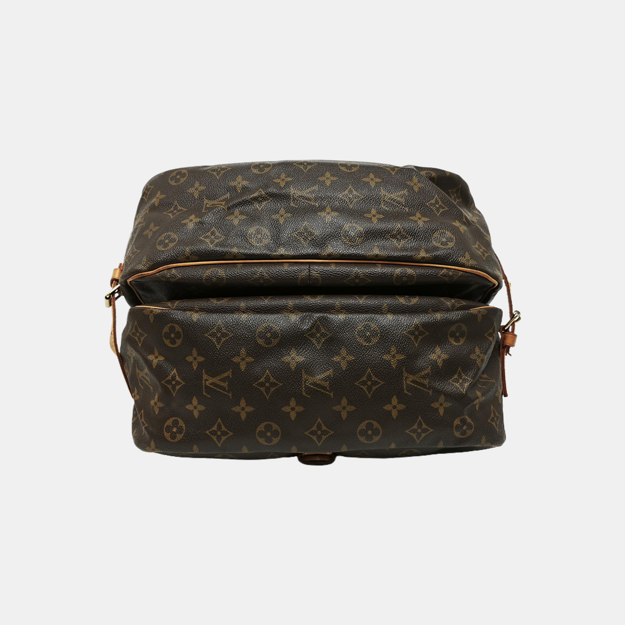 SAUMUR 35 Monogram Coated Canvas Brown