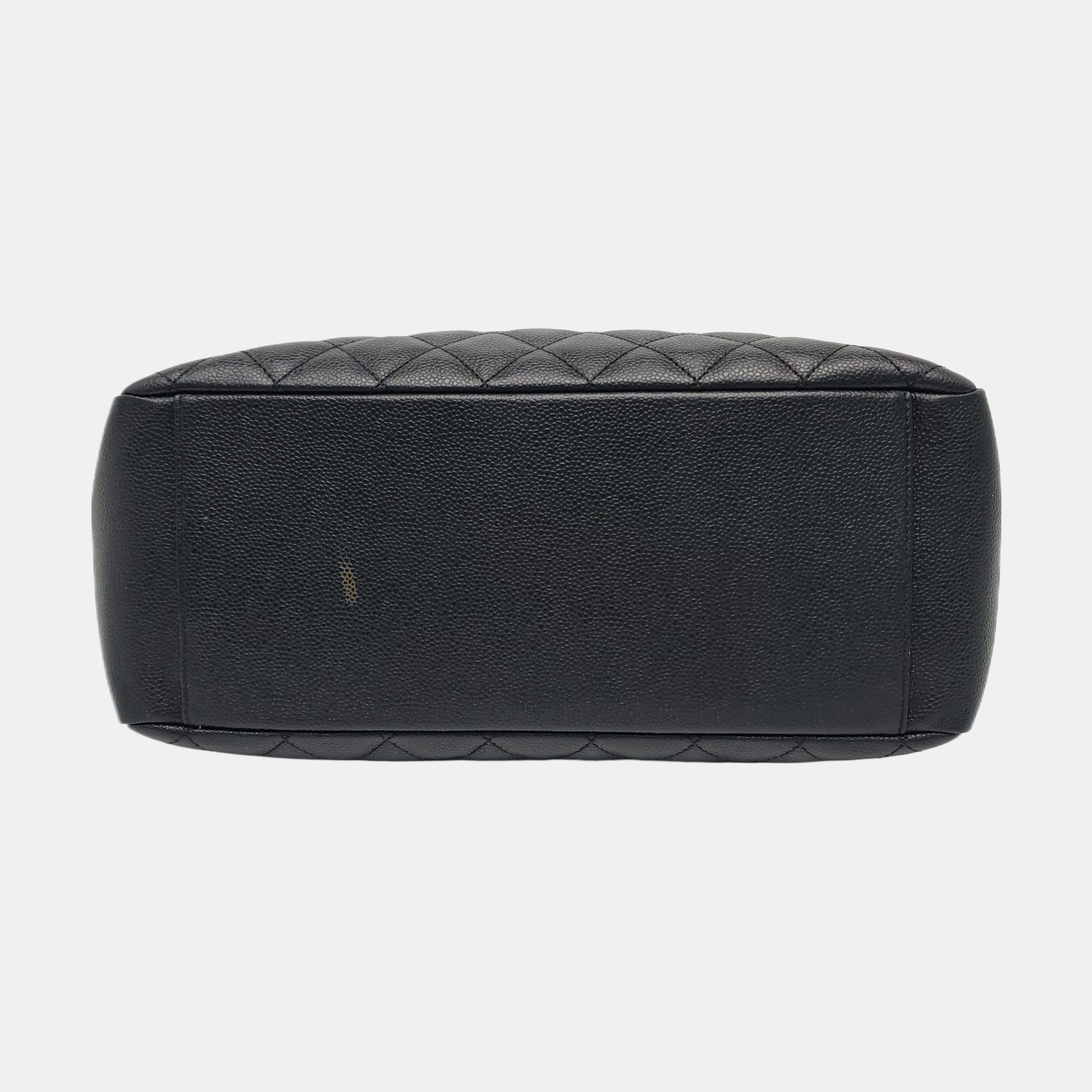 CHANEL GST Large Quilted Grained Calfskin Black