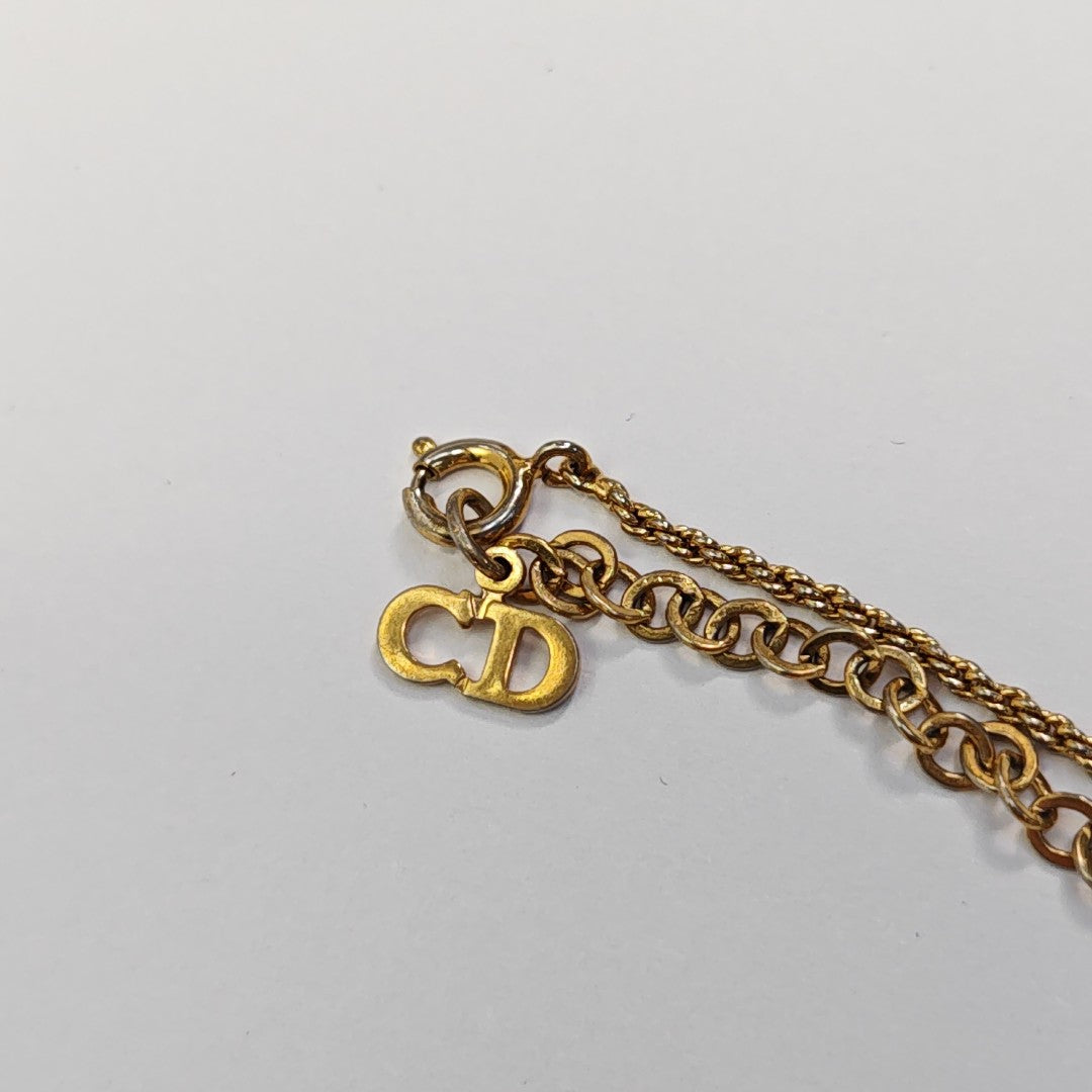 Twist Round Metal Gold Necklace