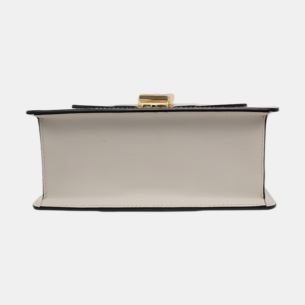 Sylvie Mini Calfskin White