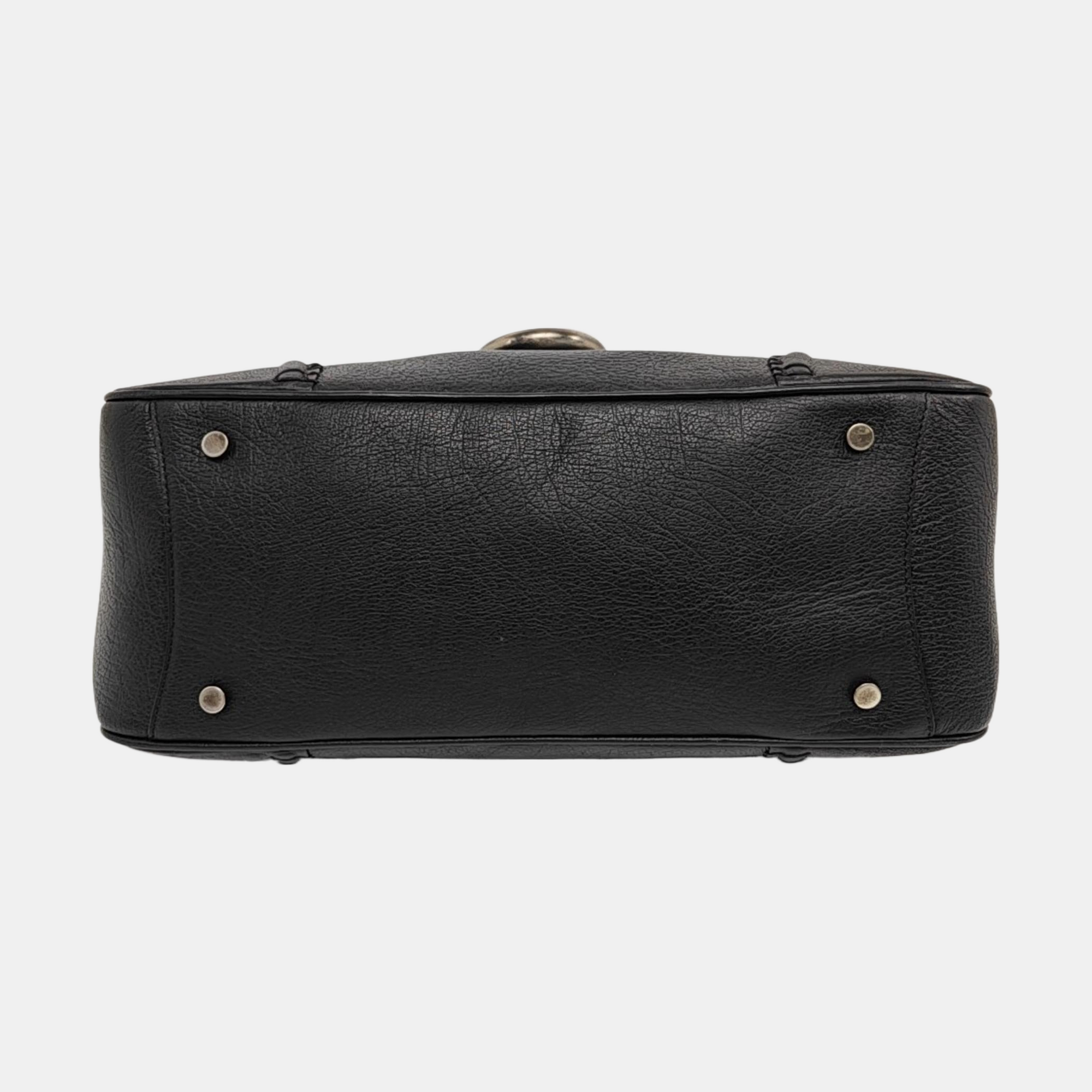 Leather Tote Bag Black