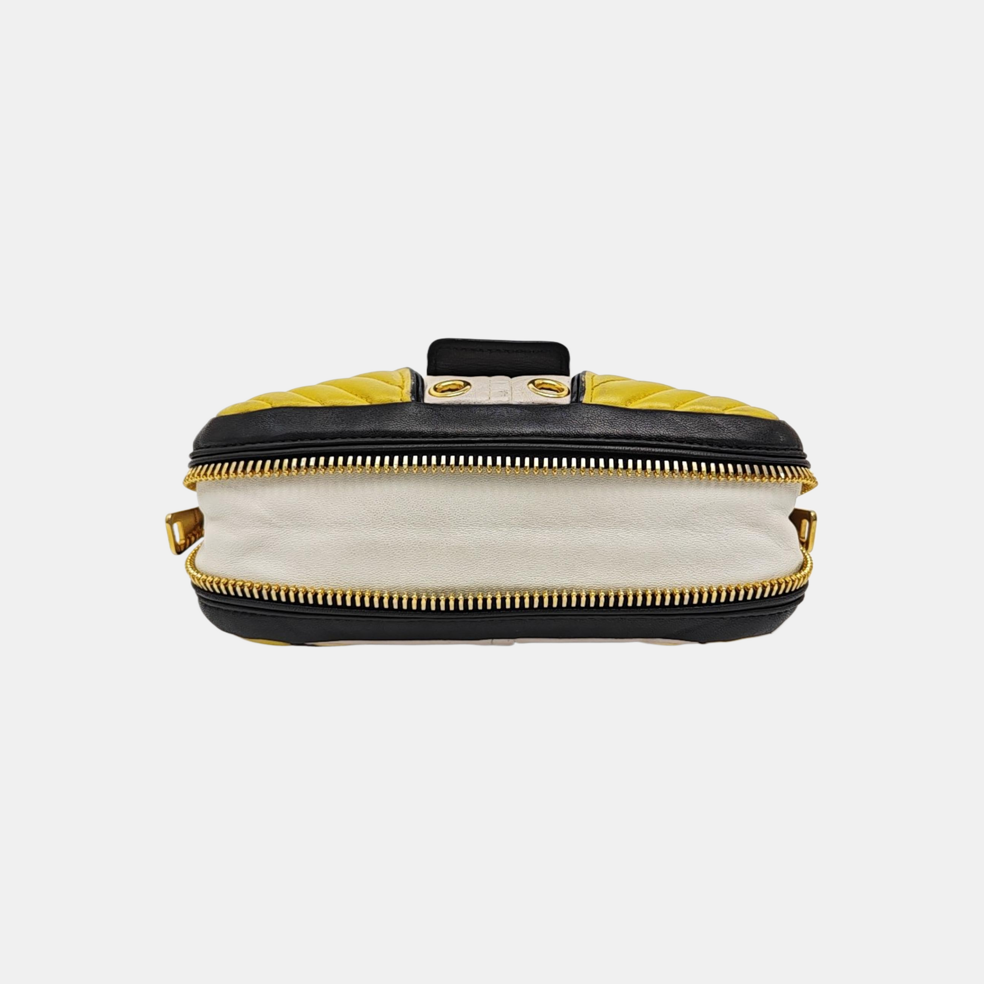 Quilted Lambskin Shoulder Bag Yellow