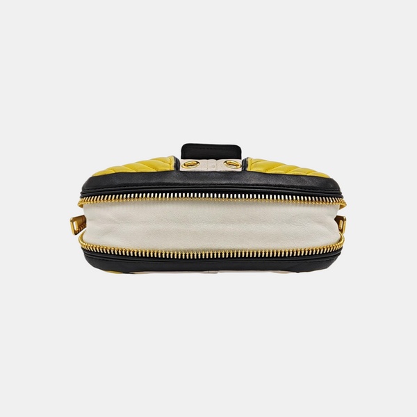Quilted Lambskin Shoulder Bag Yellow