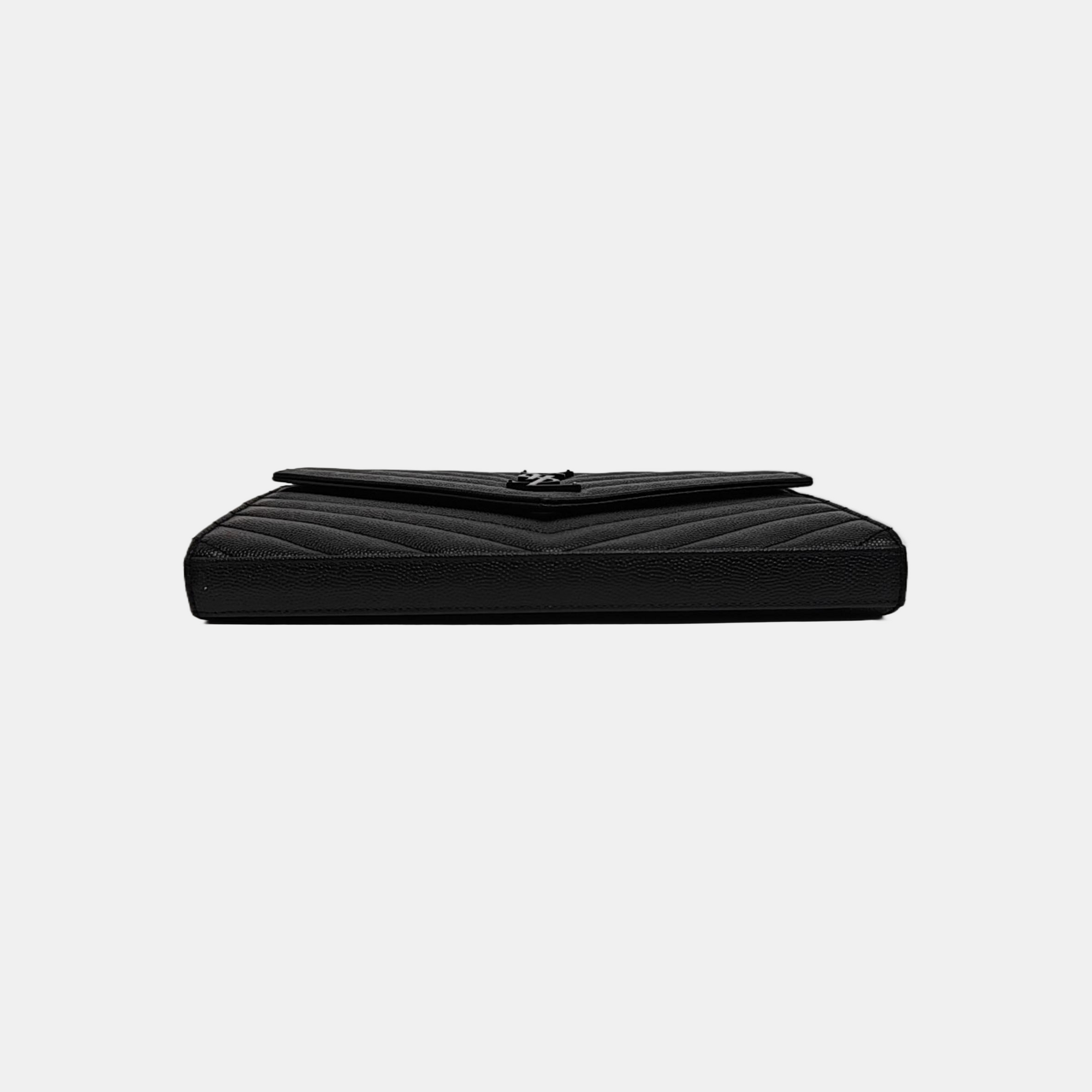 MONOGRAM Medium Chevron Calfskin Black