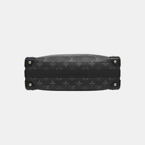 Monogram Coated Canvas Shoulder Bag Black