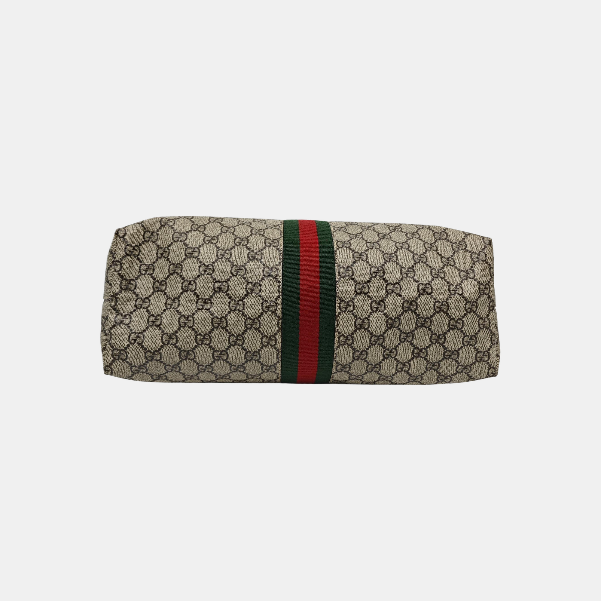 Ophidia Medium Monogram Coated Canvas Beige