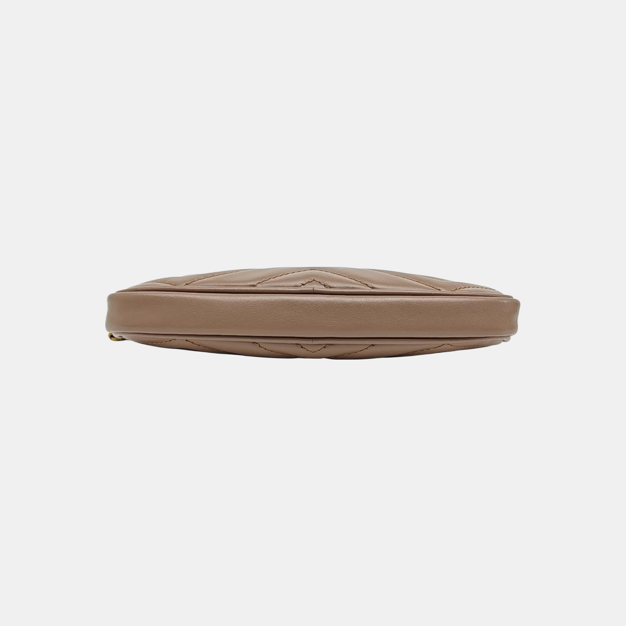GG Marmont Mini Quilted Calfskin Beige