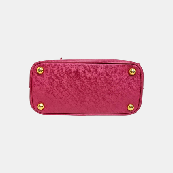Galleria Super Mini Saffiano Calfskin Red