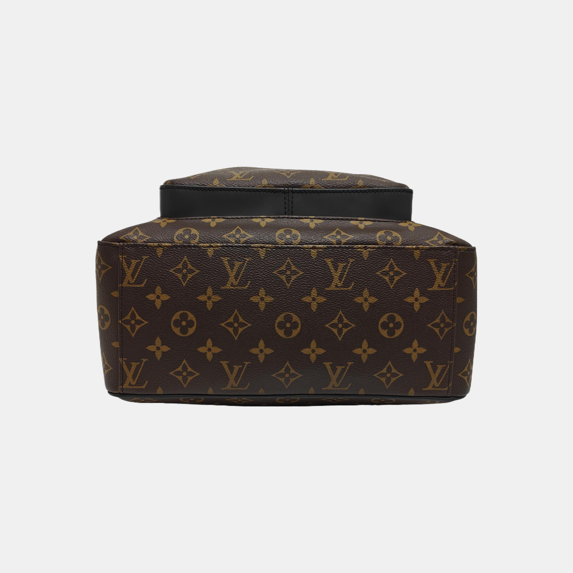 JOSH Monogram Coated Canvas Brown