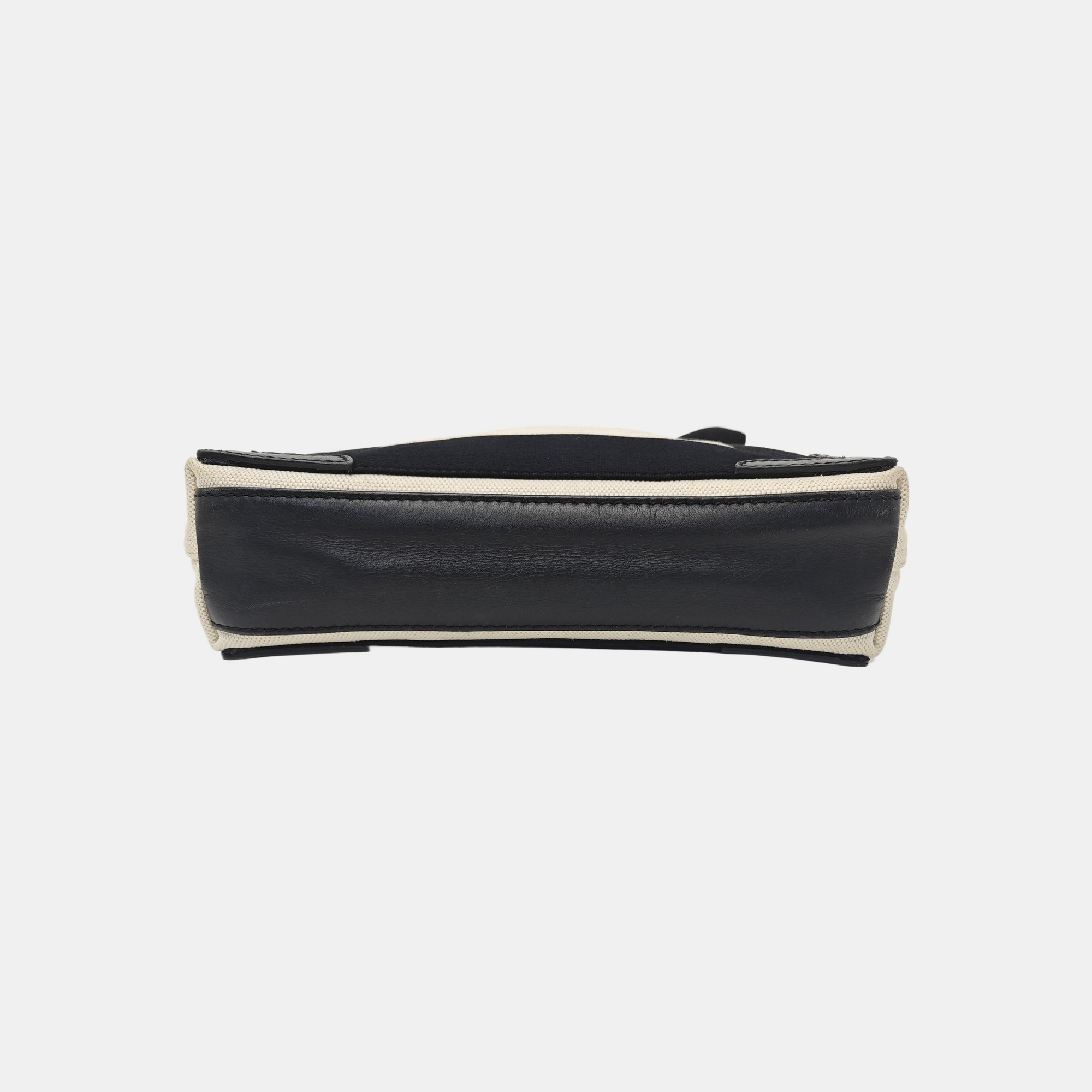 Navy Mini Canvas White