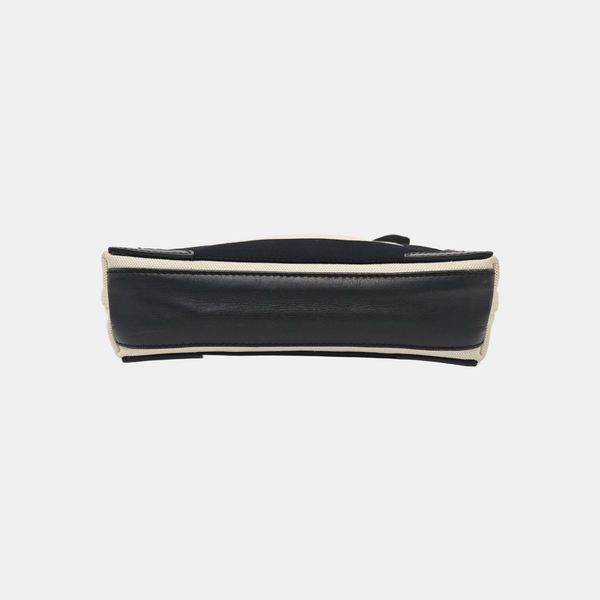 Navy Mini Canvas White