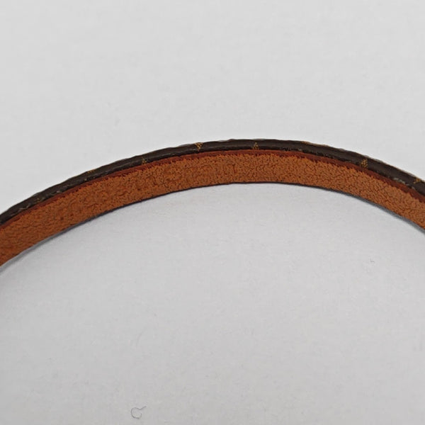 HISTORIC MINI MONOGRAM Leather Brown Bangle