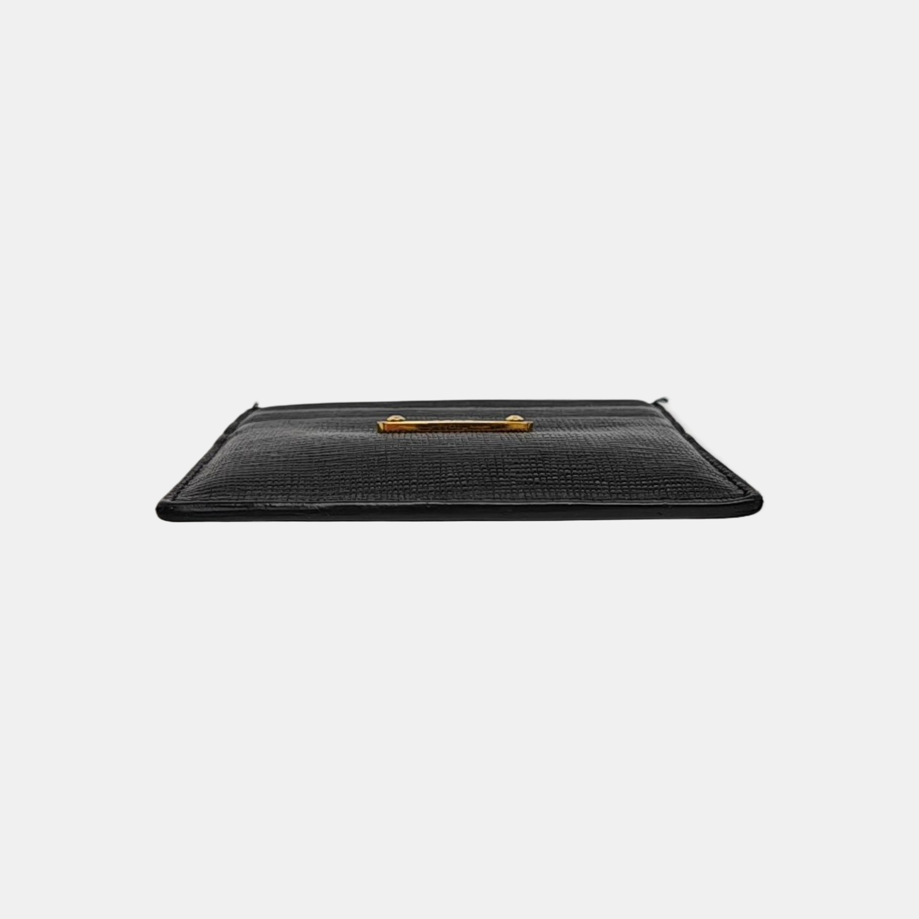 Monster Calfskin Black Card Holder
