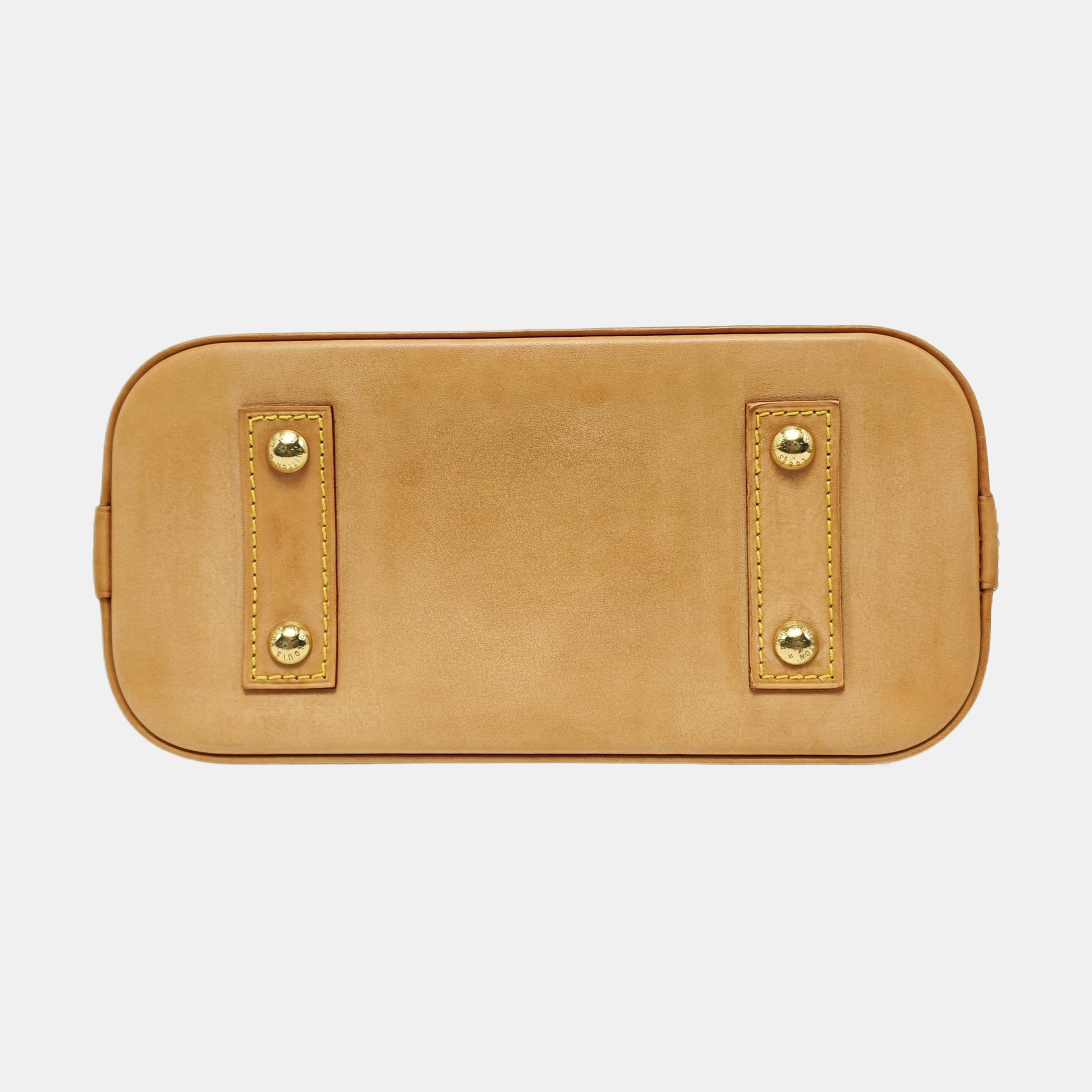 ALMA BB Monogram Coated Canvas Brown