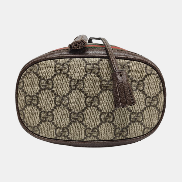 Ophidia Mini Monogram Coated Canvas Beige