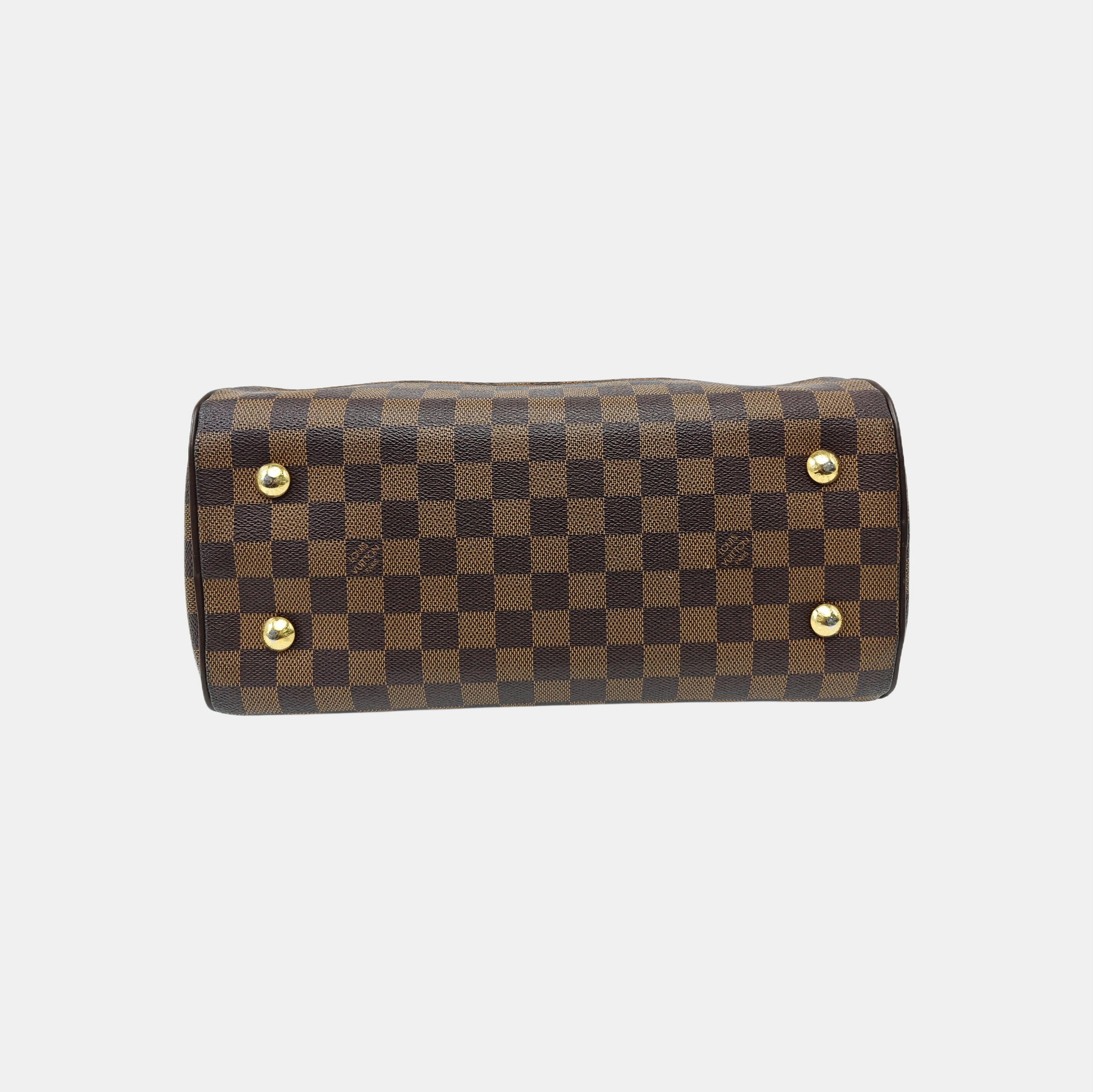 DUOMO Damier Ebene Coated Canvas Brown