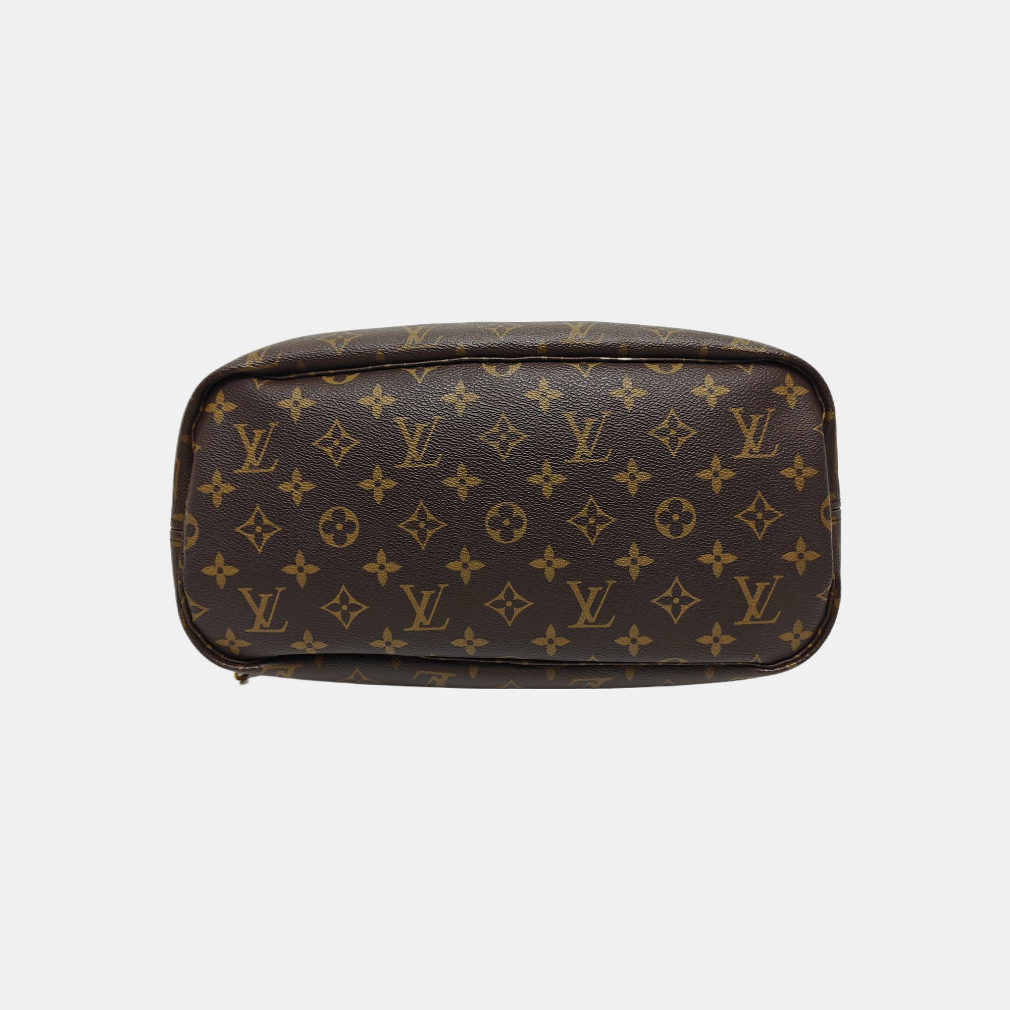NEVERFULL MM Monogram Coated Canvas Brown