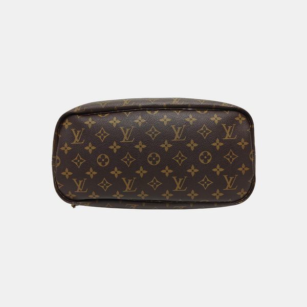 NEVERFULL MM Monogram Coated Canvas Brown