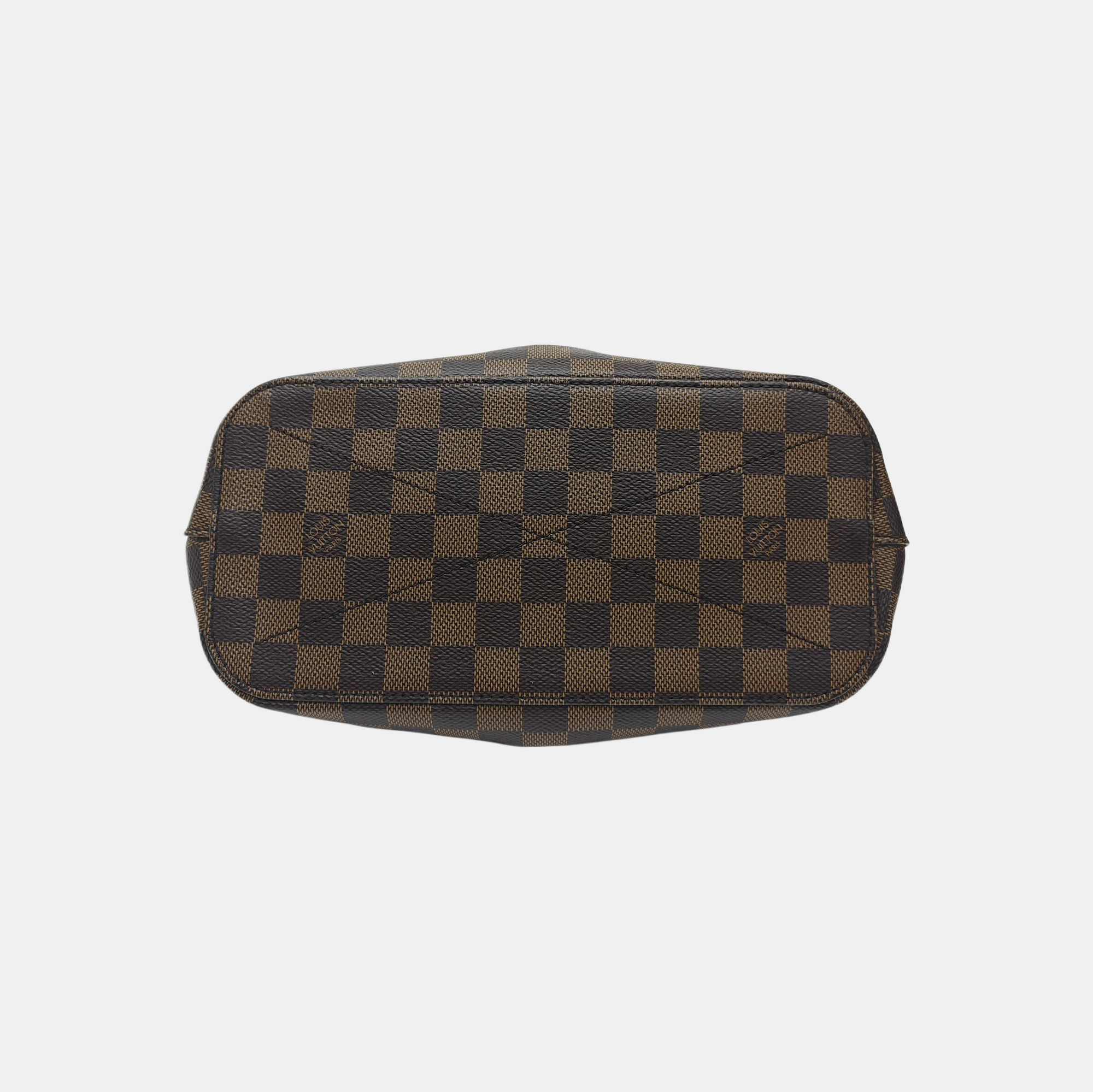 SIENA Damier Ebene Coated Canvas Brown