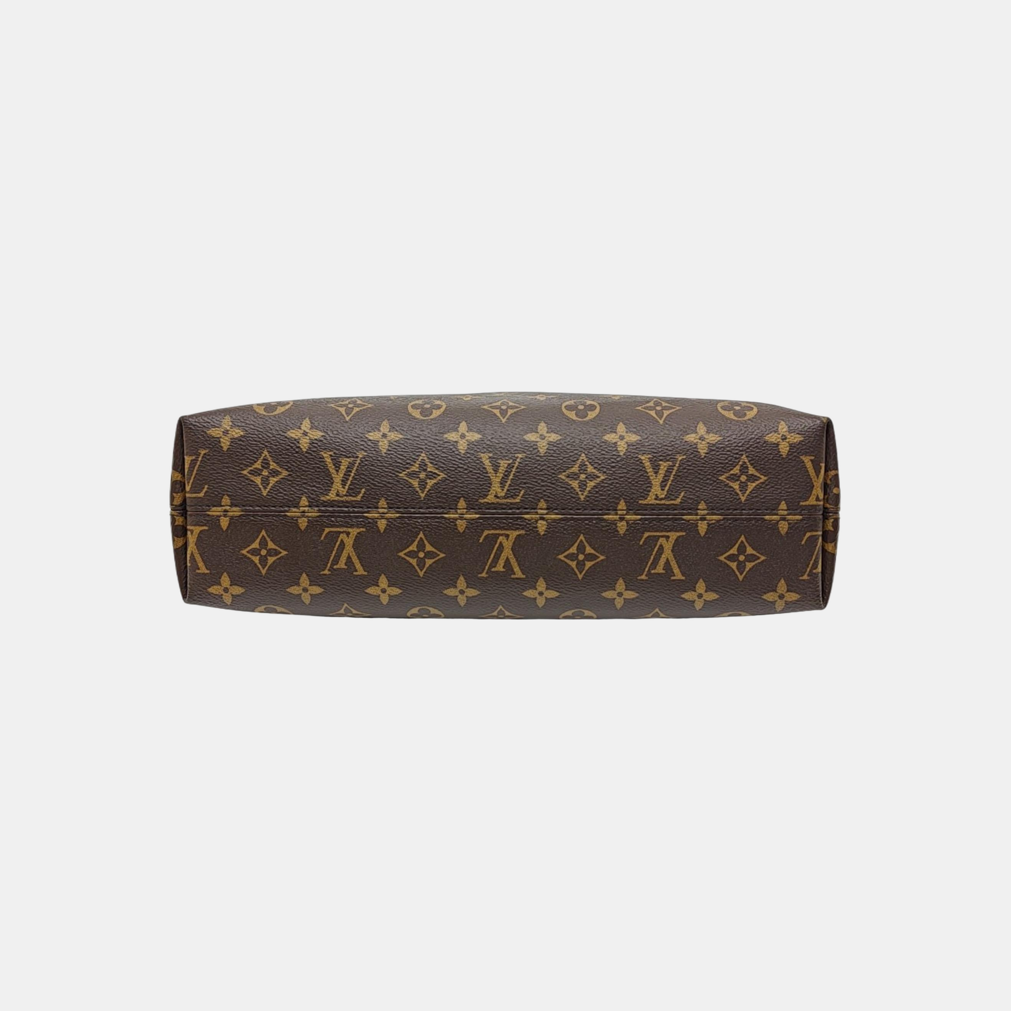 CARRYALL Small Monogram Coated Canvas Brown
