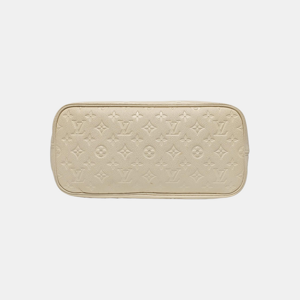 NEVERFULL MM Monogram Calfskin Beige