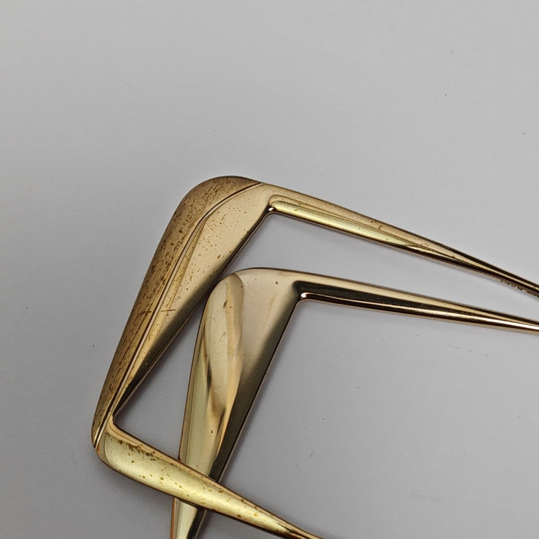 Metal Gold Stud Earrings