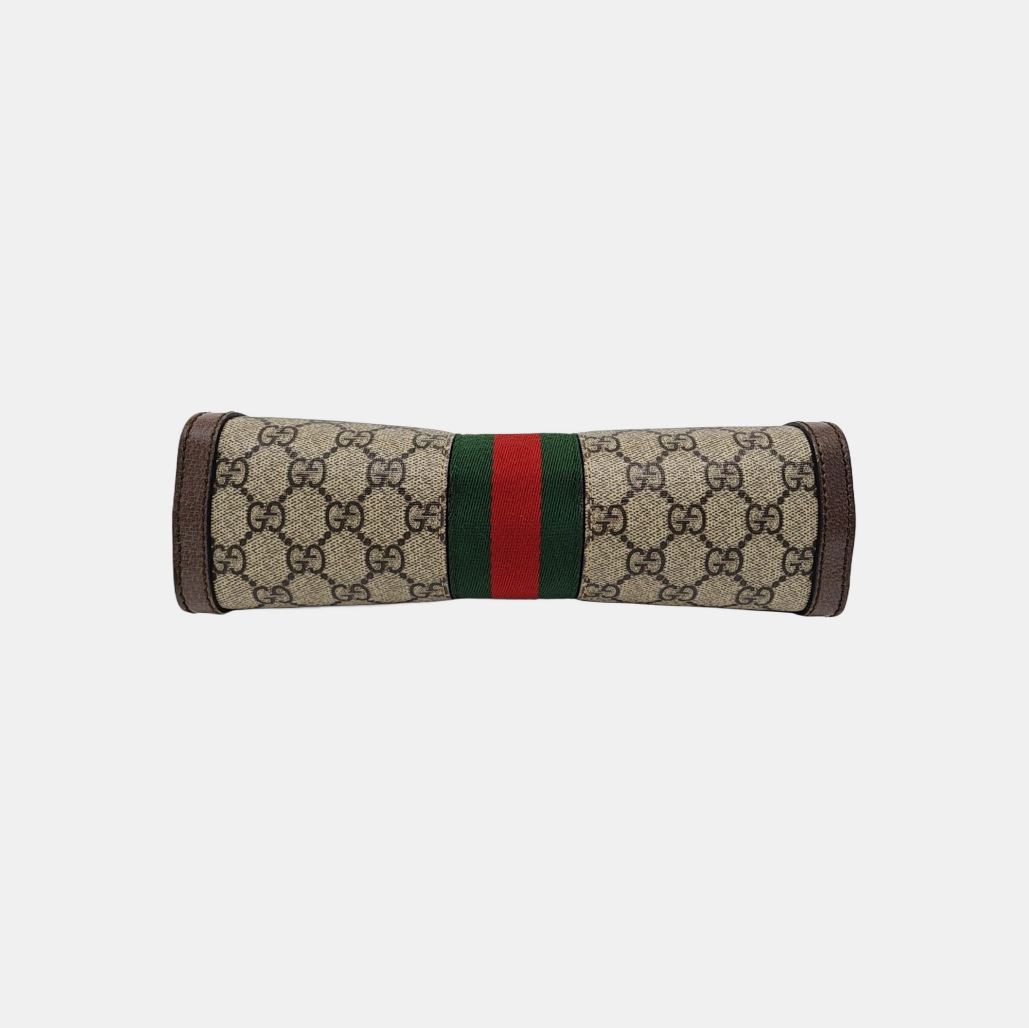 Ophidia Small Monogram Coated Canvas Beige