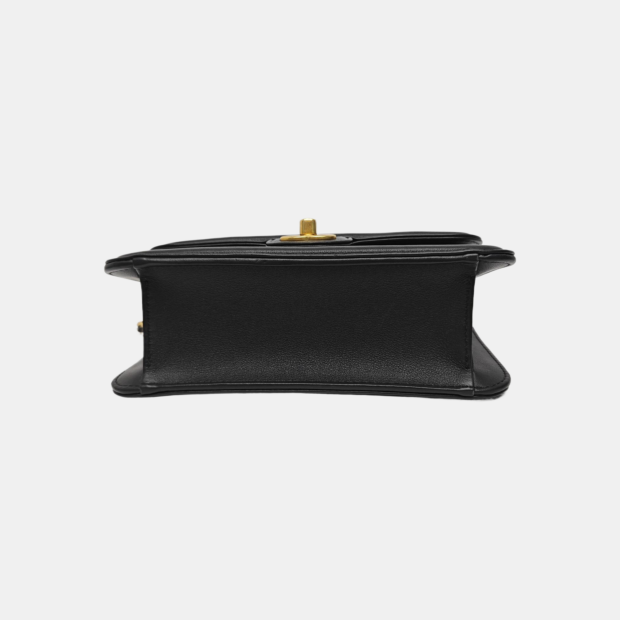 Quilted Calfskin Shoulder Bag Mini Black