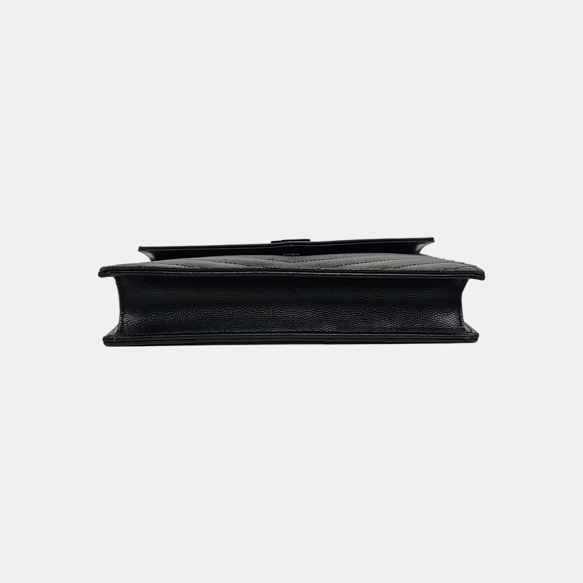 MONOGRAM WOC Chevron Calfskin Black
