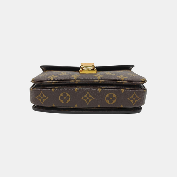 MÉTIS EAST WEST Monogram Coated Canvas Brown