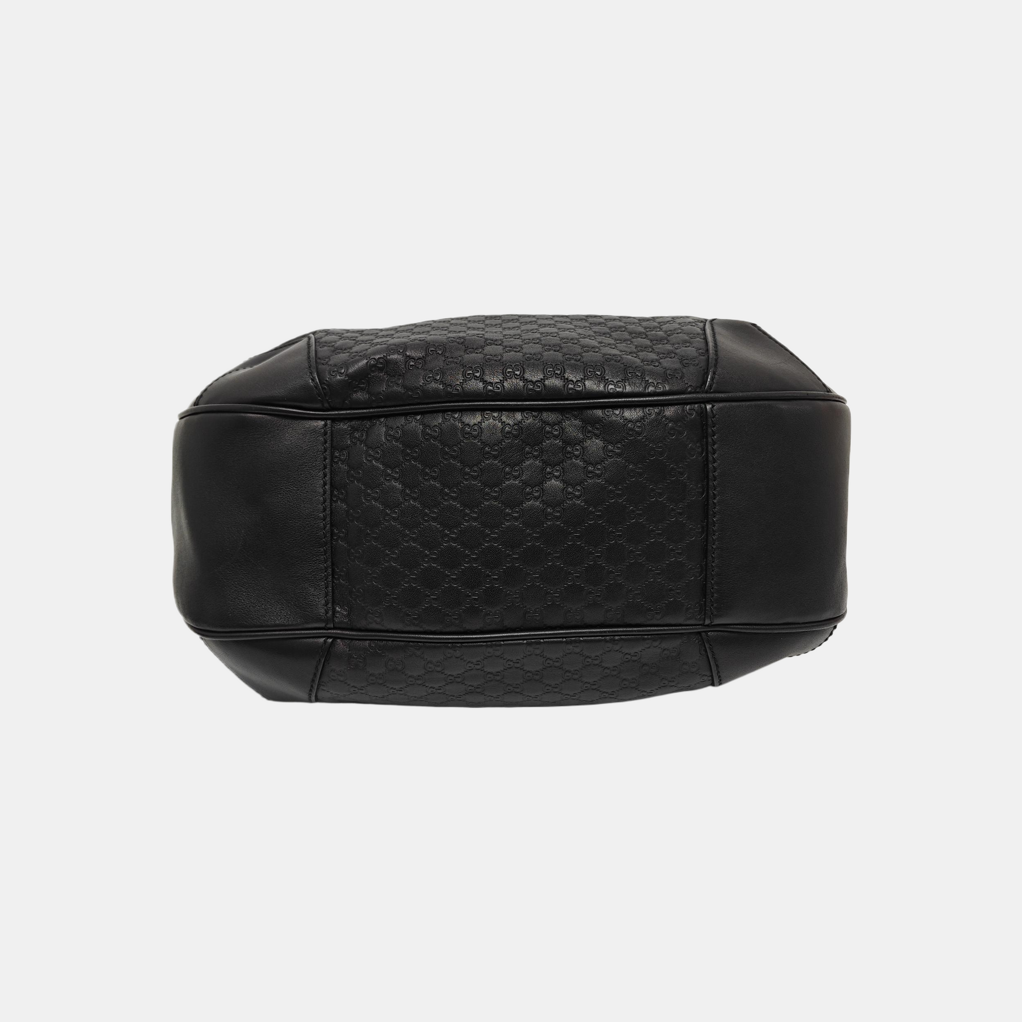Monogram Calfskin Top Handle Bag Black