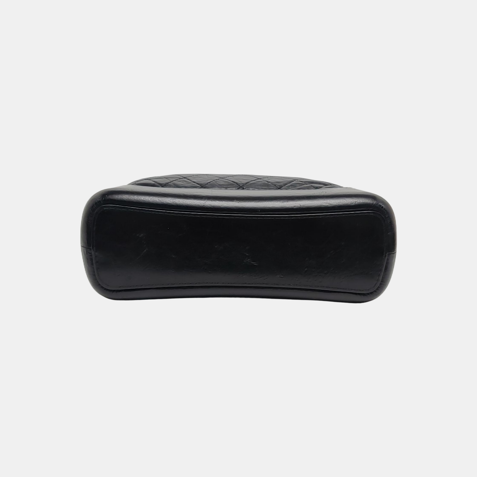 GABRIELLE Medium Quilted Calfskin Black